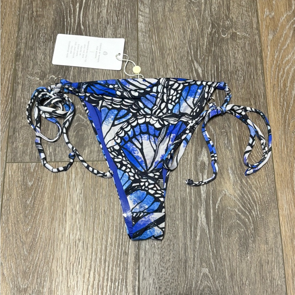 Toluca Side Tie Eva Mini Swimsuit Bottoms Womens Medium New with Tags - Picture 4 of 6